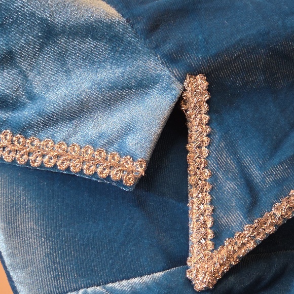 Nwt Large OYROSY jacket With Pears Buttons  Teal Double-Breasted Women's Blazer - Picture 11 of 16